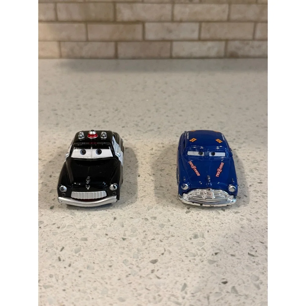 Disney Pixar Cars Mattel Doc Hudson Sheriff Diecast Car Lot 2pc